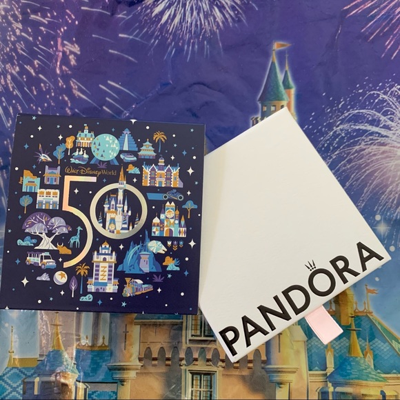 Disney 50 Anniversary Pandora Bracelet and Mickey Charm Set SOLD OUT EVERYWHERE - Picture 8 of 9